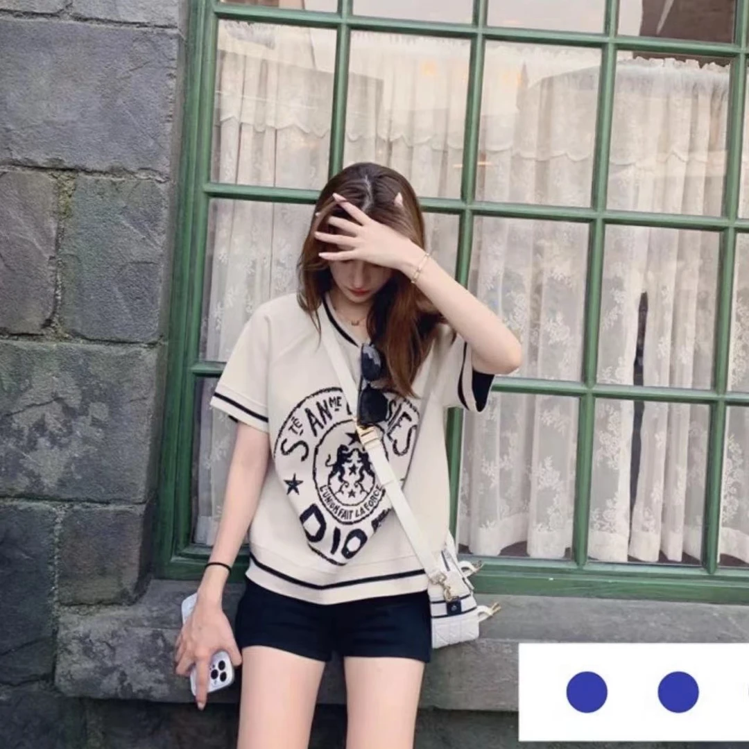 未使用 DIOR/迪奥 圆领短袖针织 /40/36