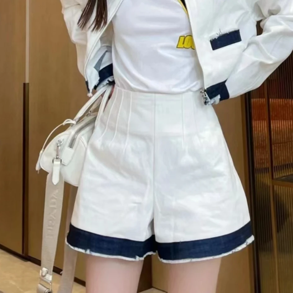 全新未使用 Prada/普拉达 Prada 拼色短裤 /40/公价8900