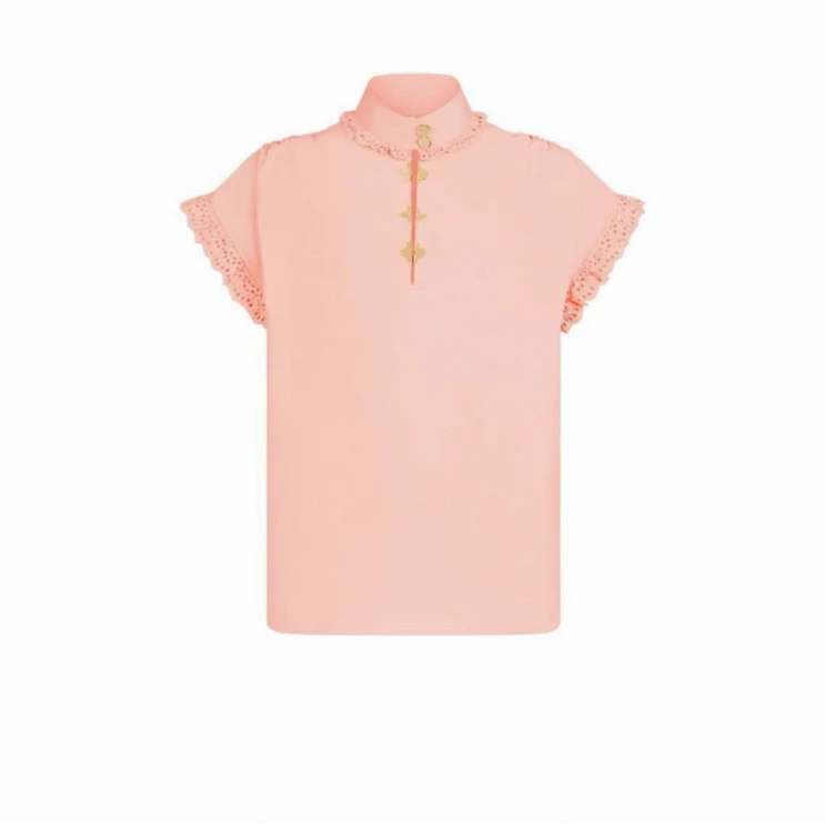 全新未使用 LOUIS VUITTON PARIS 蕾丝边短袖上装/40码