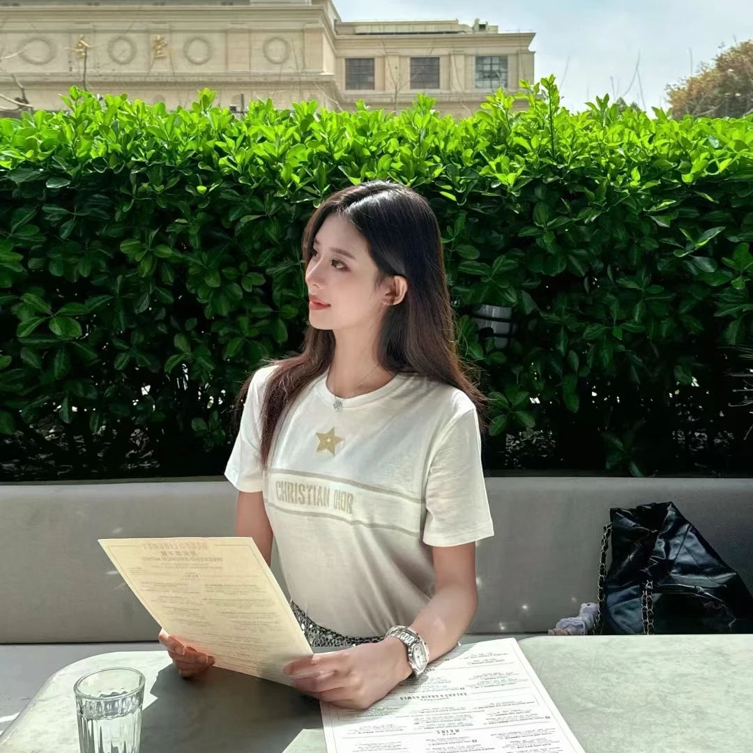 未使用 DIOR/迪奥 短袖圆领T恤/S码