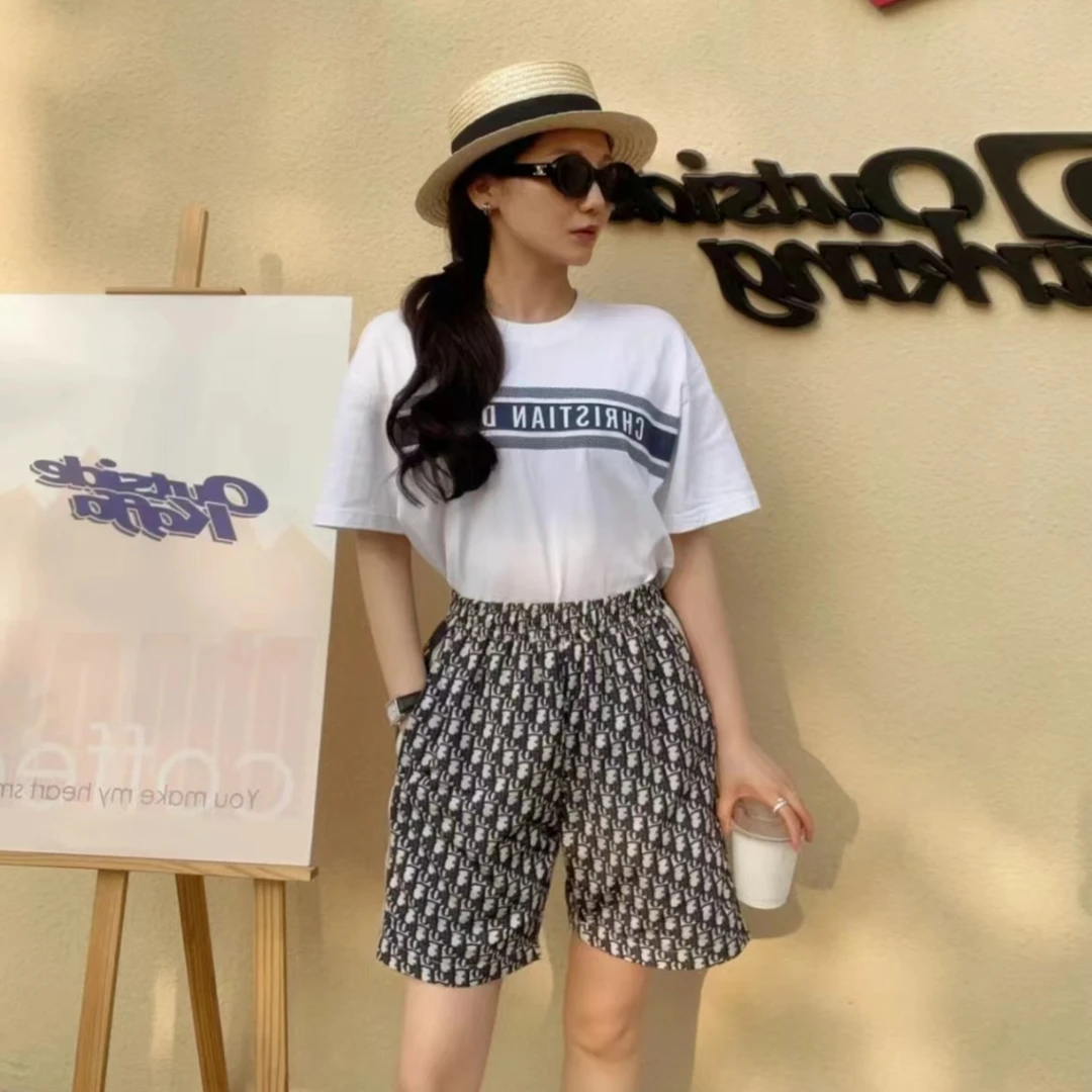 未使用 DIOR/迪奥  logo短袖圆领T恤/M