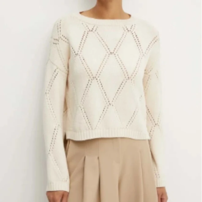 全新未使用 MaxMara Maxmara 镂空针织套头衫/XS-L