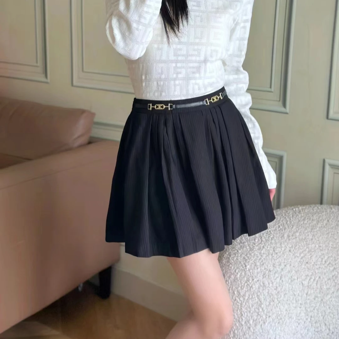 全新未使用  Celine 条纹半身裙 /36/40/公价11500