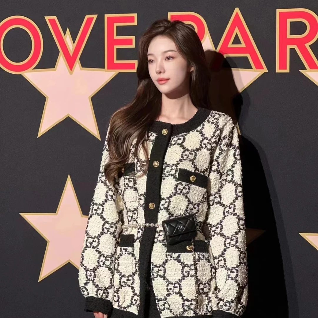 全新未使用 GUCCI/GUCCI 双G印花logo外套/40