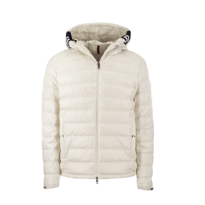 全新未使用 MONCLER 微标长袖鹅绒服 白色/2/3/4码