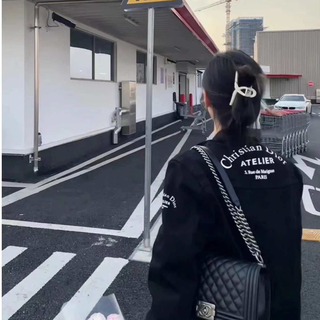 未使用 DIOR/迪奥 黑色牛仔夹克外套/48