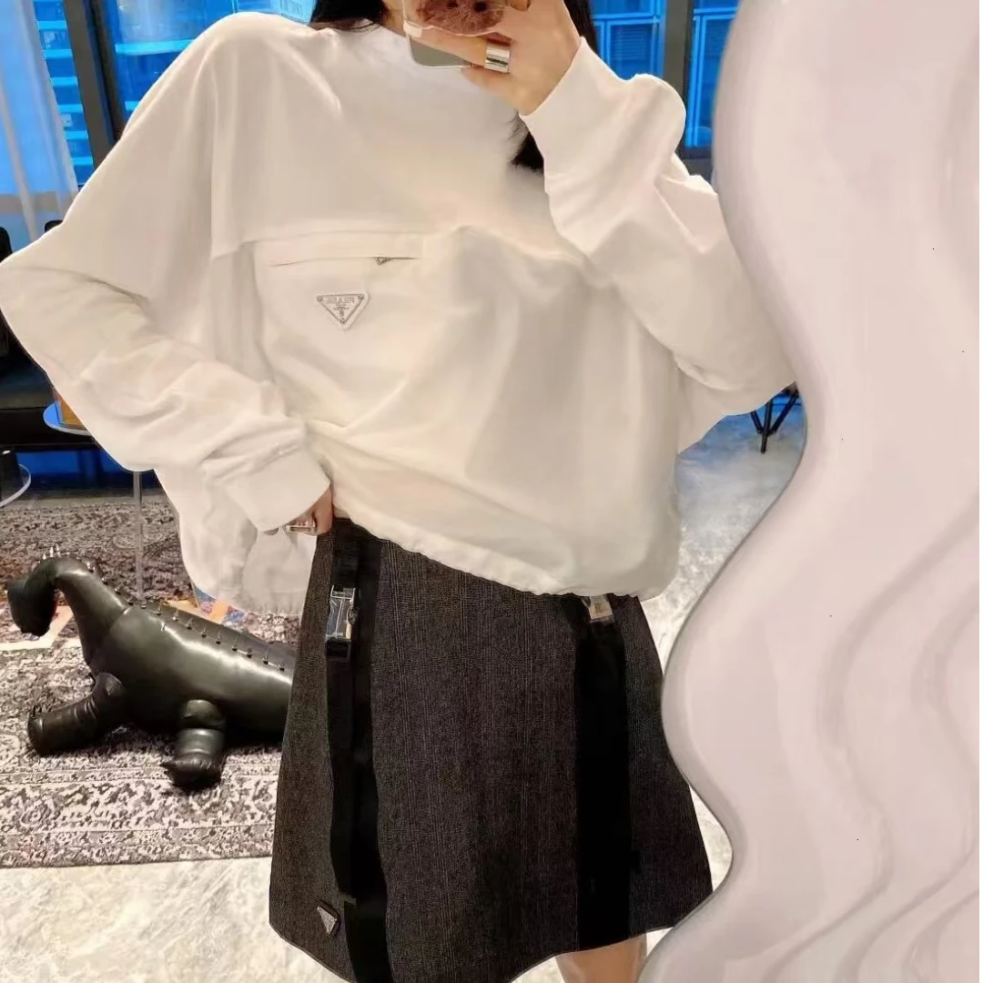 全新未使用 Prada/普拉达 圆领长袖卫衣 白色 /M