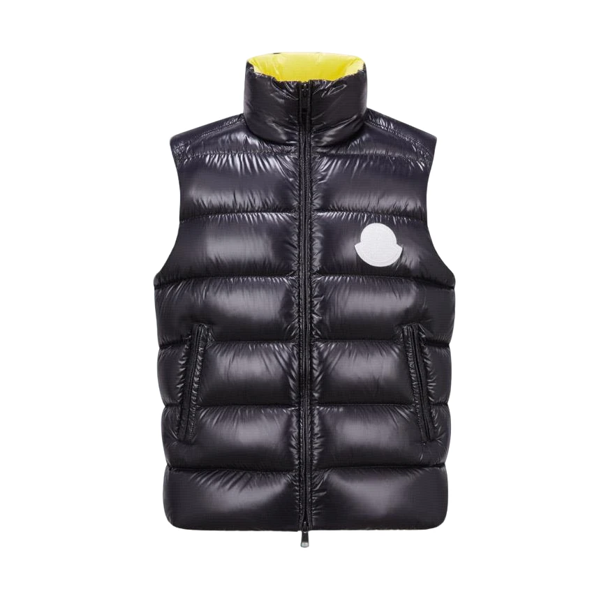 全新未使用 MONCLER 徽标贴马甲鹅绒服/3
