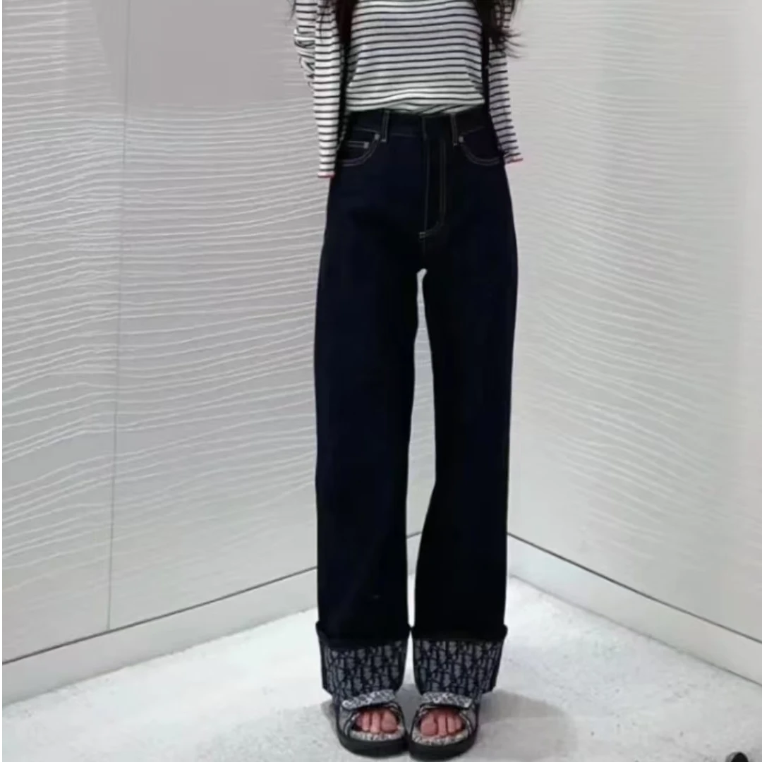 全新未使用 DIOR/迪奥 皮带环牛仔裤/38