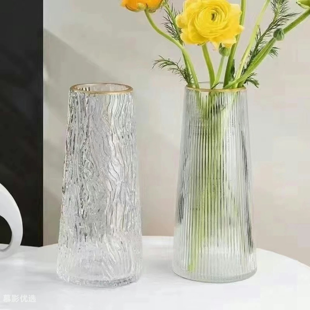 创意花瓶组合树纹花瓶插花摆件ins风网红简约玻璃瓶