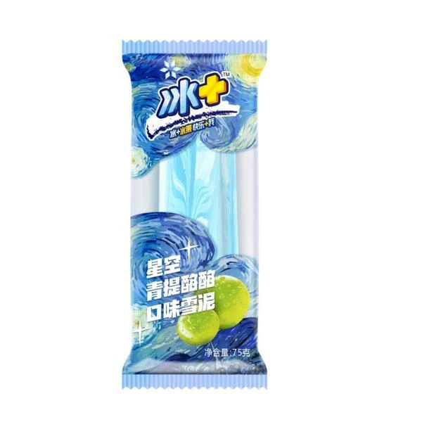 蒙牛 冰+星空雪泥 青提酪酪口味 75g