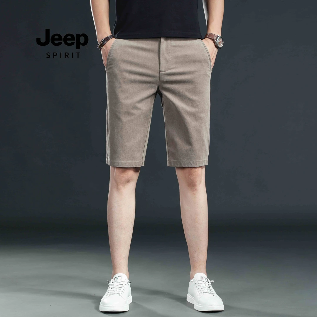 吉普休闲短裤夏季薄款透气商务通勤五分裤529宽松男士