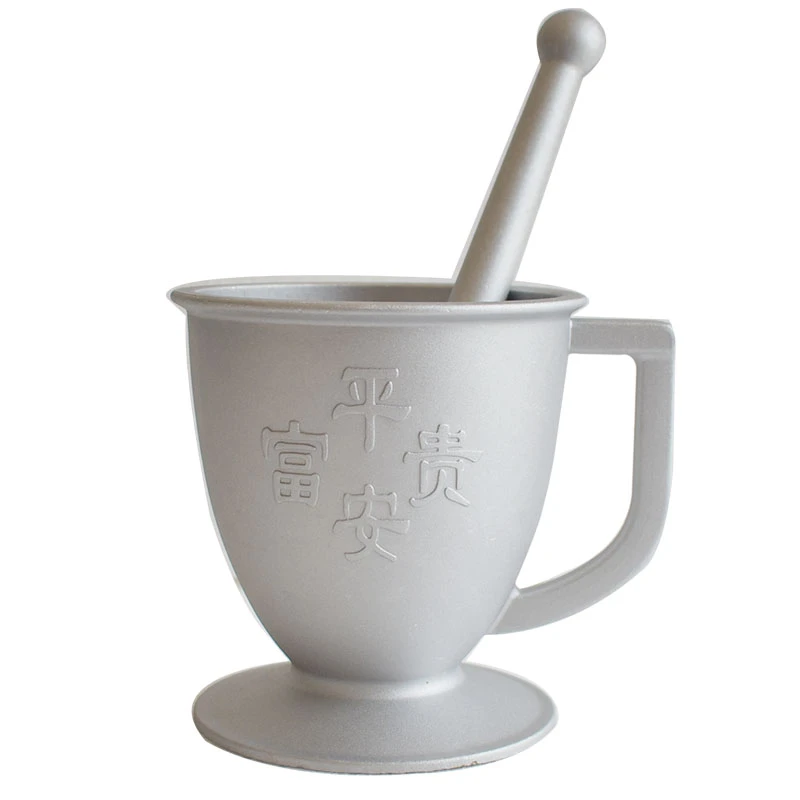 纯铝捣蒜臼老式蒜臼子手动压蒜泥器家用对窝砸蒜罐擂钵姜蓉研磨器