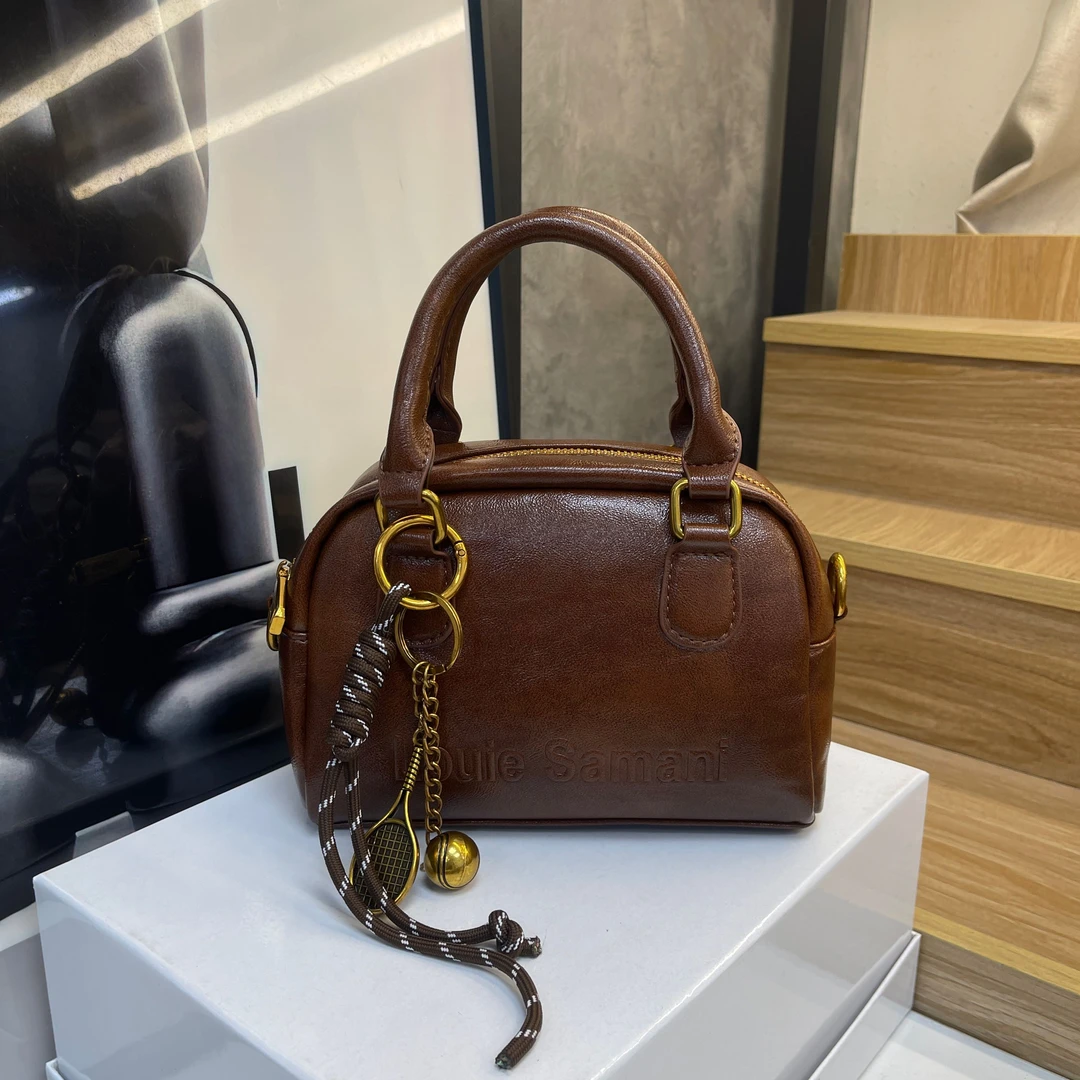 2024新款定制时尚百搭港风单肩包 ins 网红通勤简约斜挎包 (A244)