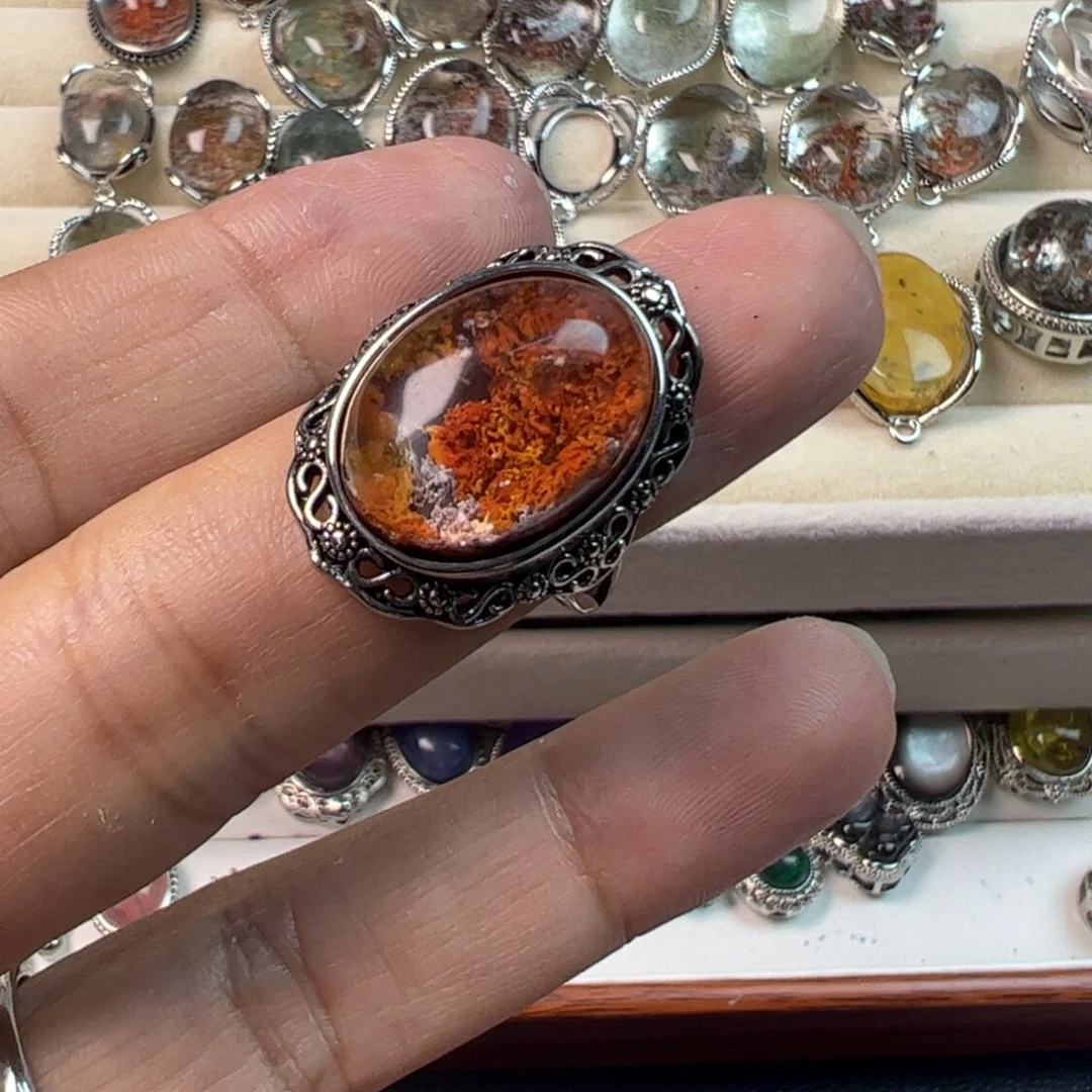 水晶手链银S800镀金镶嵌h***y