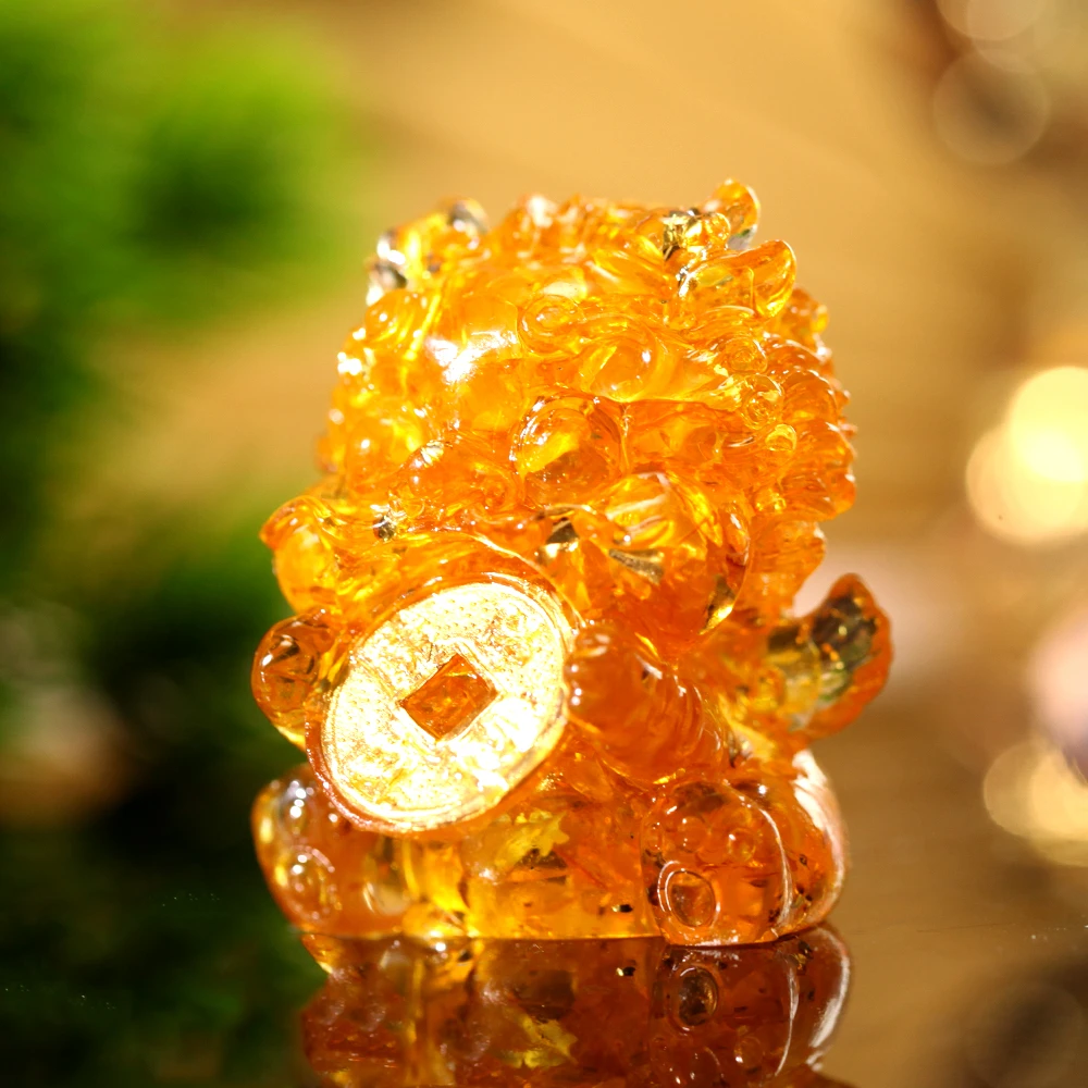 A【德巧家】天然水晶 吞金兽貔貅摆件桌面礼品（发一个，多样性发货）