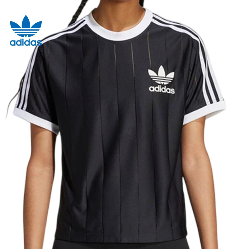 阿迪达斯/adidas三叶女子运动休闲短袖T恤IX5505