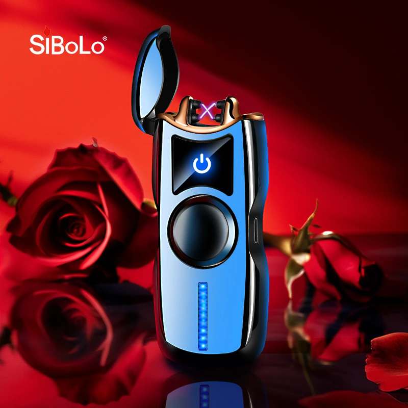 生日礼物送男生男友防风感应充电发光炫酷指尖陀螺打火机老公男士