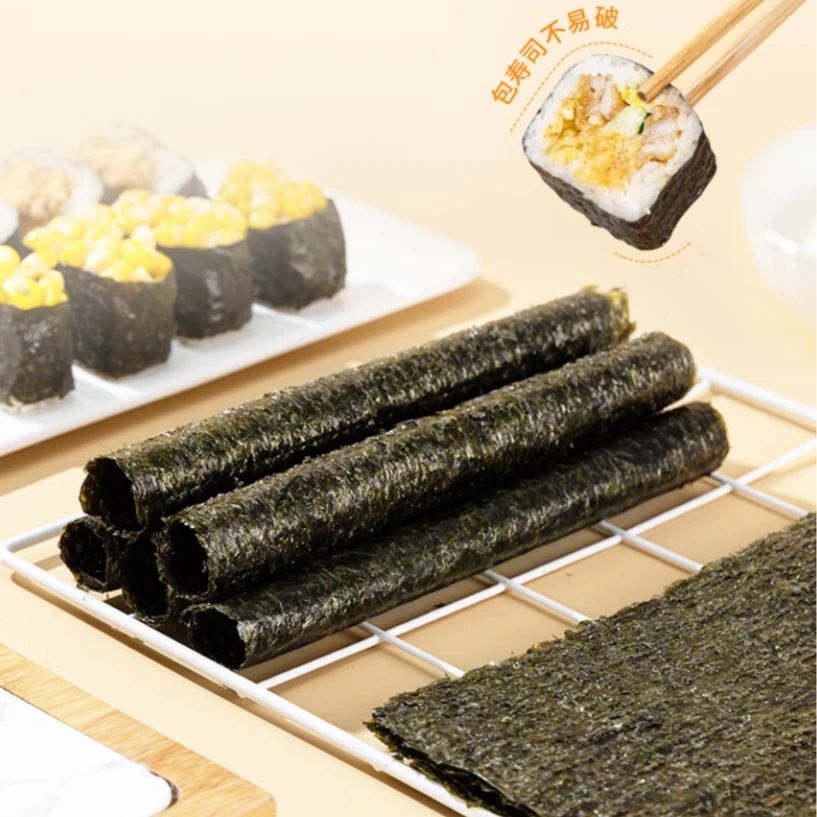 赶海弟寿司海苔紫菜包饭专用寿司紫菜 送竹帘调味寿司海苔40g