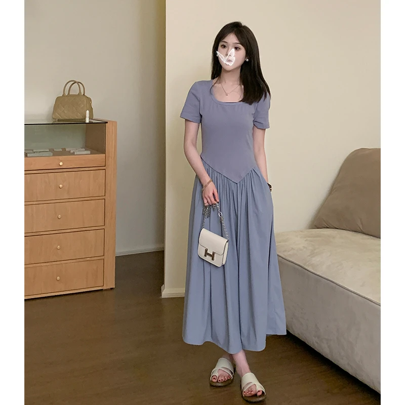 FUGUI RICH 现货【冰感夏天】小个子连衣裙女假两件裙子 26242L5763