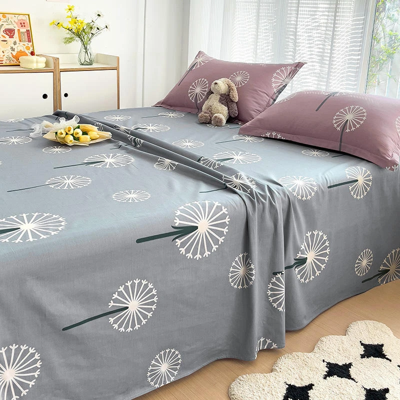 小清新全棉床单单件100纯棉学生宿舍防尘床垫保护套枕套三件套