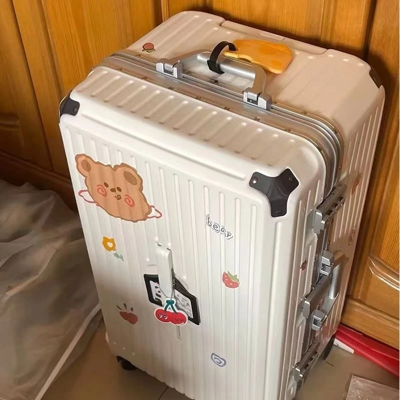 优选铝框三七分行李箱大容量拉杆箱减震刹车万向轮海关密码旅行箱