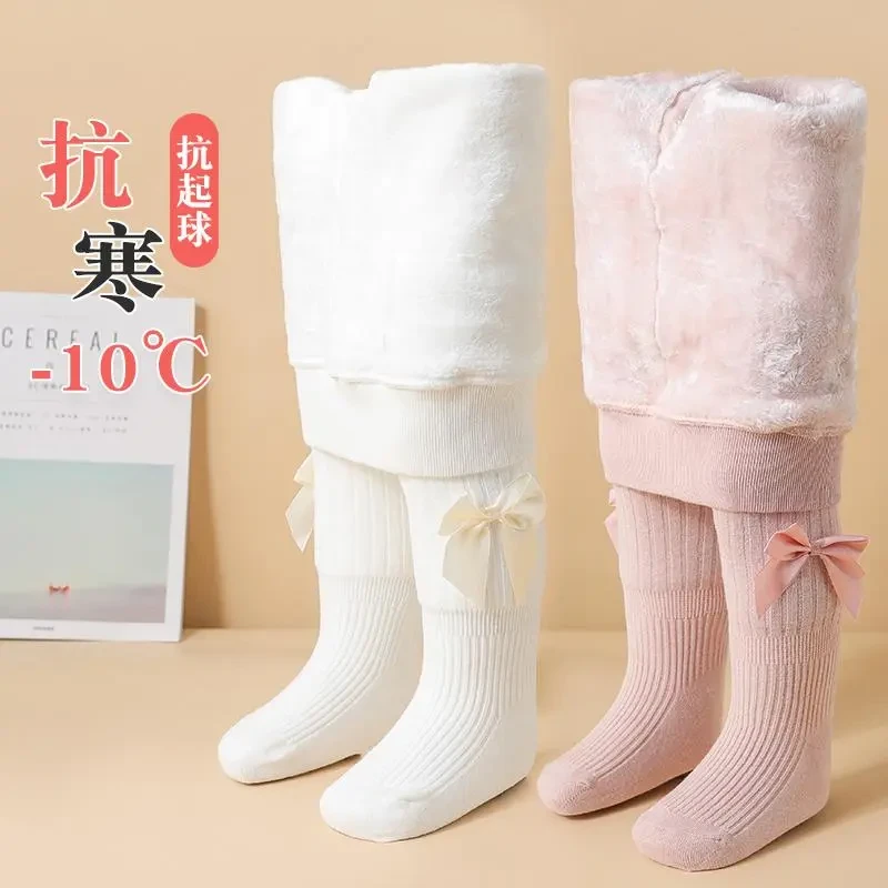 女童打底裤袜子连裤棉袜光腿神器长袜宝宝潮冬袜舞蹈袜儿童打底袜