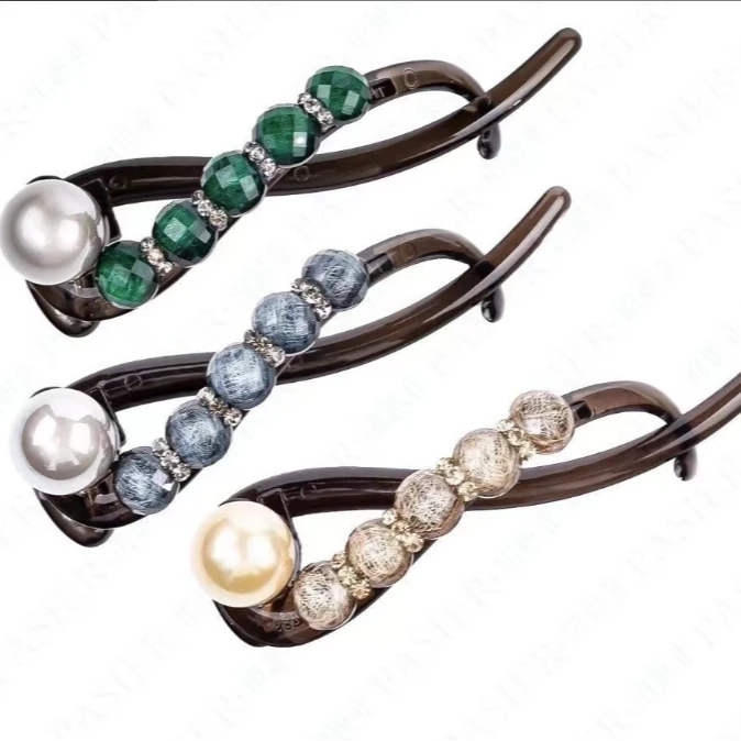 墨圳高端发饰星河时尚百搭平安扭扭一字夹