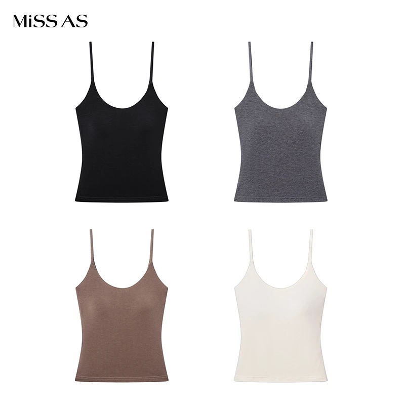 【CAYLA】【日常新中式】后背镂空吊带背心修身显瘦百搭纯色上衣女款