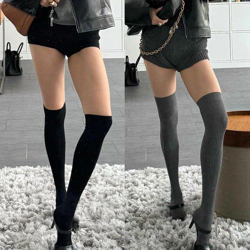 【GENTLE THORNS】大压力自带防滑条过膝袜子两双组合装