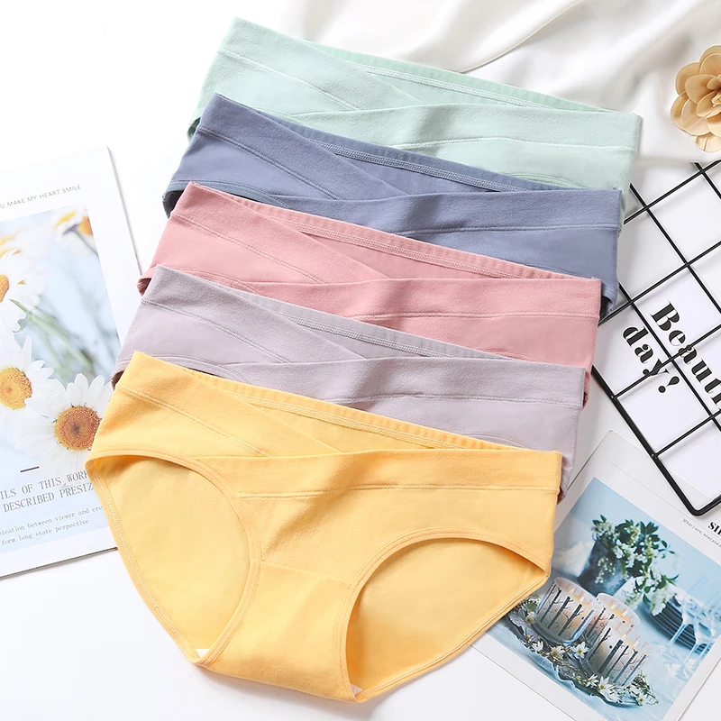 梦美美孕妇低腰内裤纯棉薄款怀孕期专用孕中晚期大码产后月子裤头