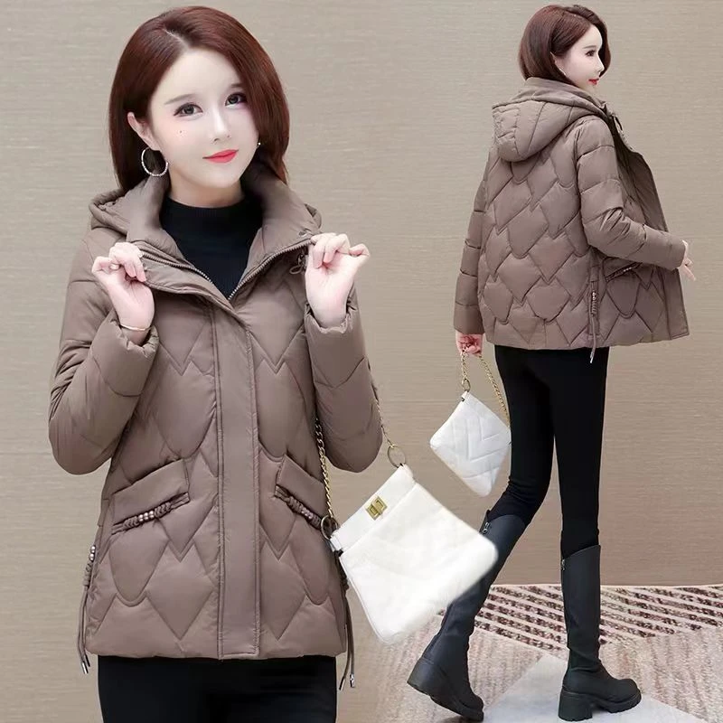 2024冬季新款时尚短款棉服女韩版显瘦妈妈棉衣加厚保暖小个子外套