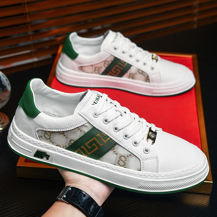 DUSAMEYA/杜莎米娅港风时尚潮流软底小白鞋男百搭休闲板鞋6635