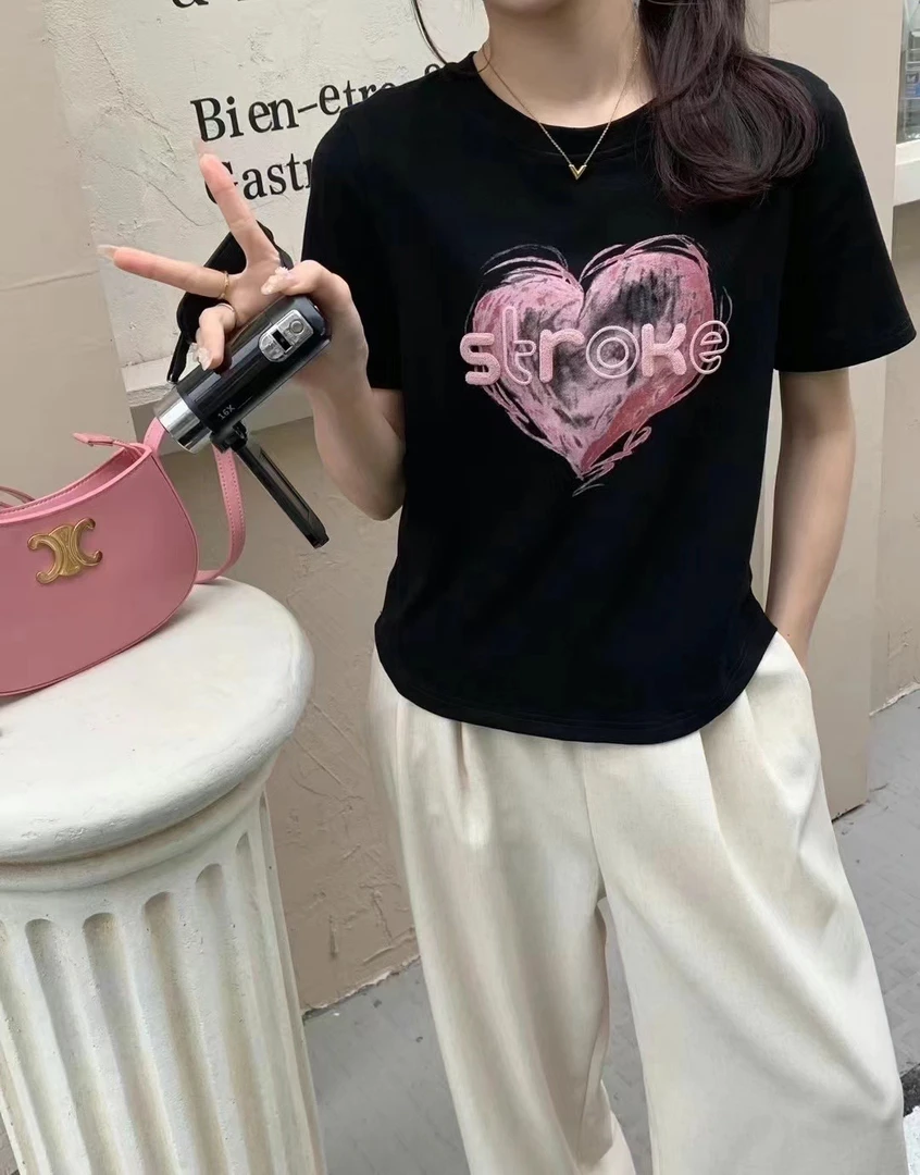 夏季新品休闲时尚经典显瘦百搭小衫黑色