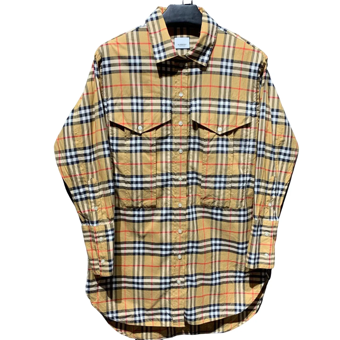 99新/【Burberry】经典格纹风衣衬衣/38码 /公价6800/Y9754159