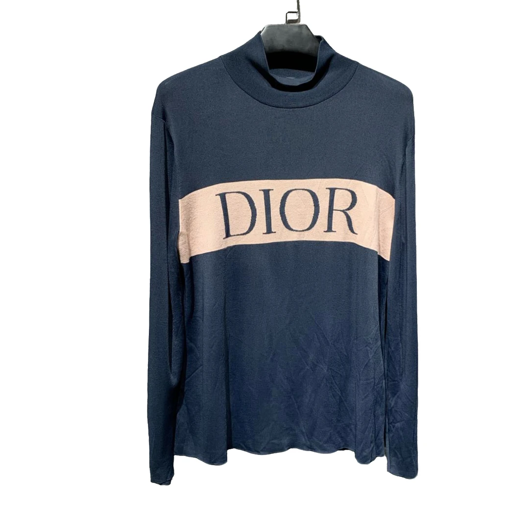 99新仅试穿/【Dior】针织胸前logo长袖毛衣/L码/公价8500