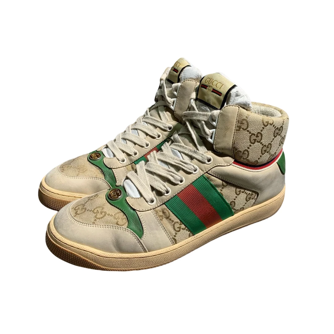 【鞋子】/【Gucci】古驰脏脏鞋 高帮 8.5码原盒配件公价7500