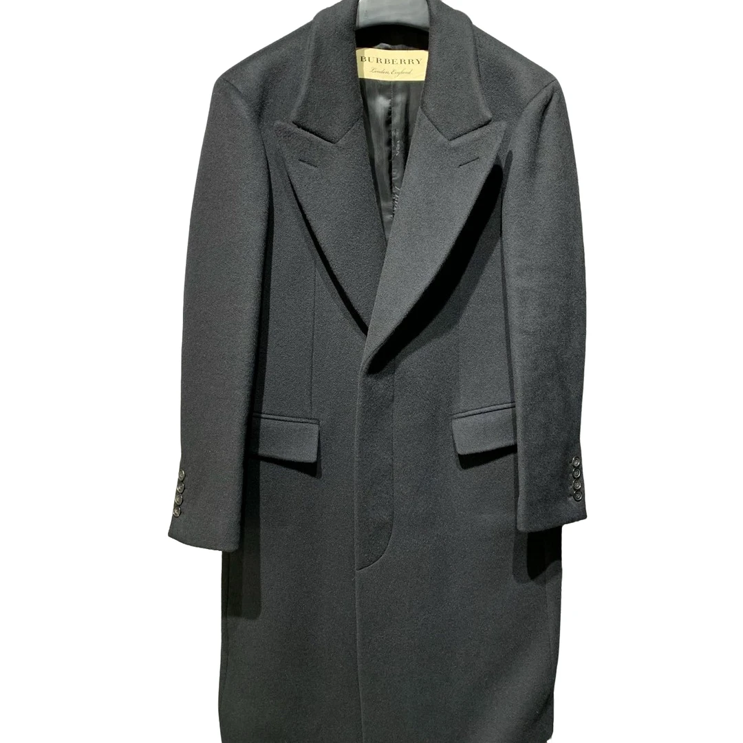 准新成色/【Burberry】黑色羊毛大衣/50码 /公价28000/Y10141173