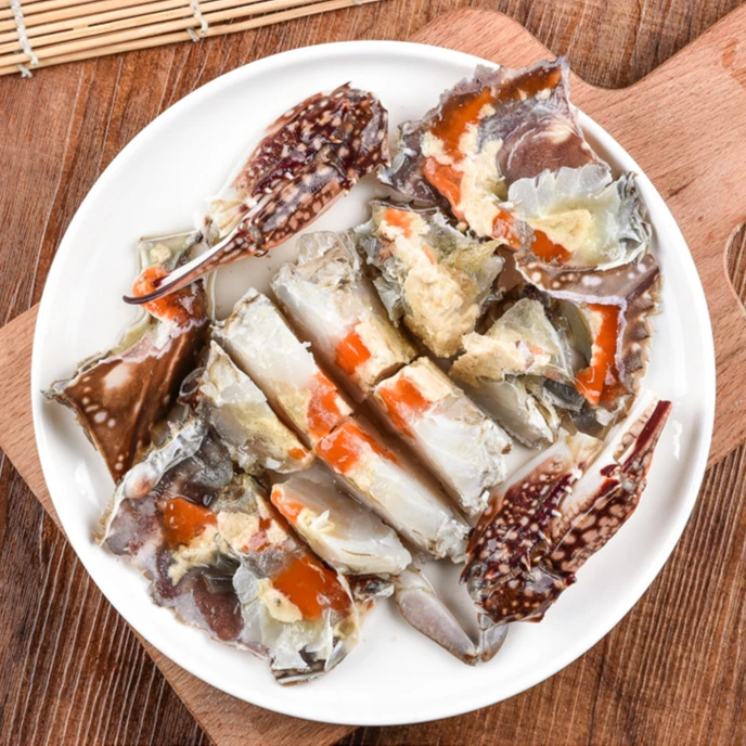【舟山味】精品飞机红膏呛蟹 5两左右/只 食用咸蟹(生吃不可蒸煮)
