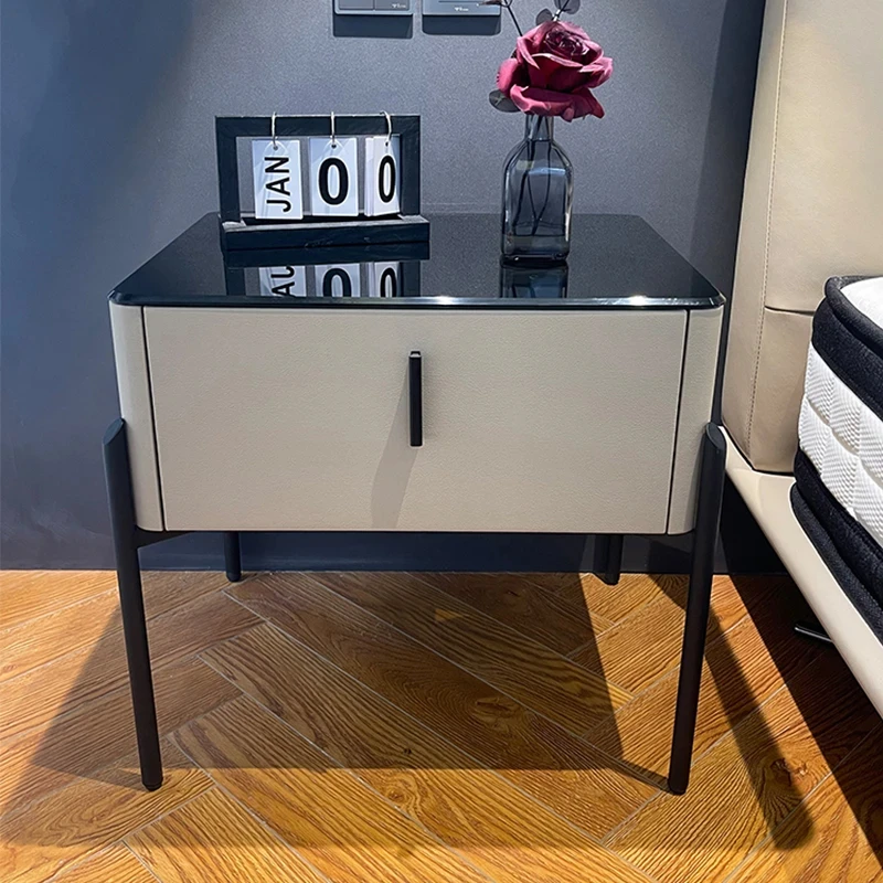 【星辰床】意式极简真皮床现代简约主次卧婚床悬浮双人头层牛皮大床