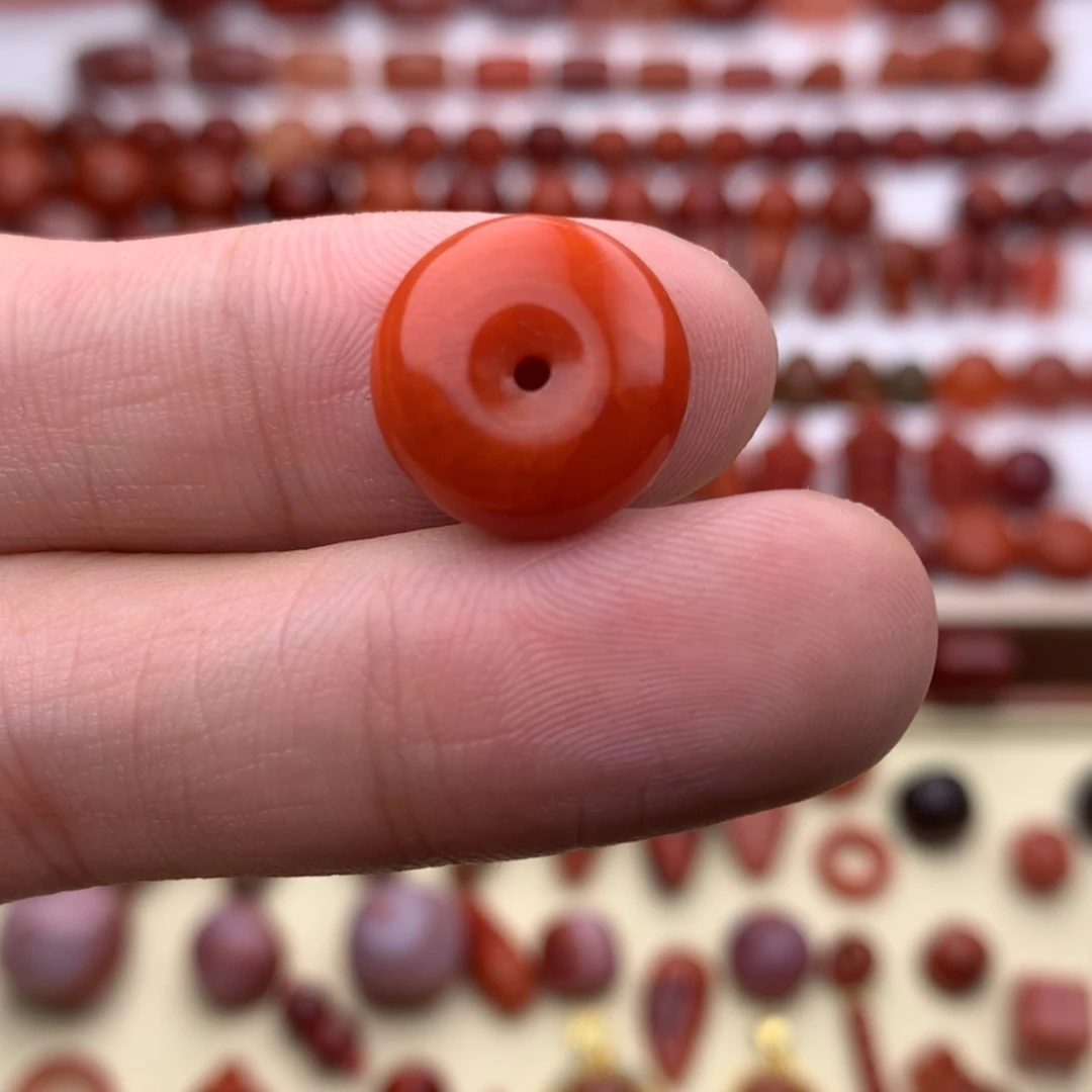 【闪购商品】南红玛瑙平安扣未镶嵌夏**雨