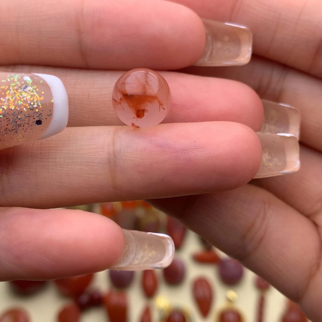【闪购商品】南红玛瑙冰飘圆珠未镶嵌筱*