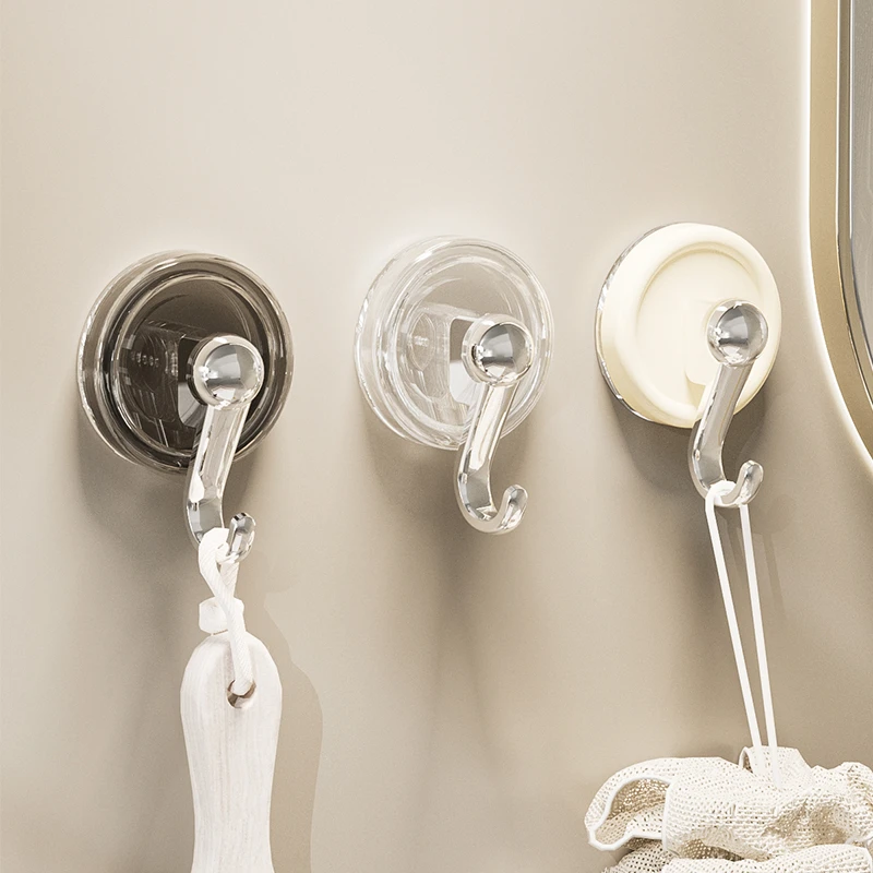 强力吸盘挂钩浴室真空重复吸附免打孔厨房收纳吸玻璃无痕毛巾粘钩