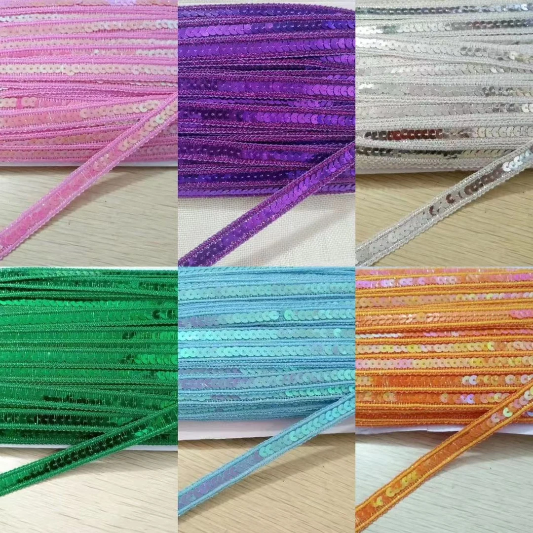 【好好团队专属】【买16米送16米】新款1.3厘米宽亮片花边