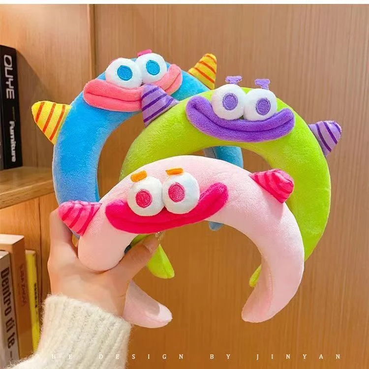 可爱卡通超萌大嘴发箍女高颅顶新款洗脸发箍