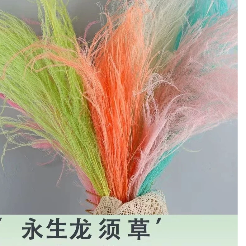 龙须草永生花保鲜花婚礼布景婚庆装饰场景高档垂感壁挂藤花材植物