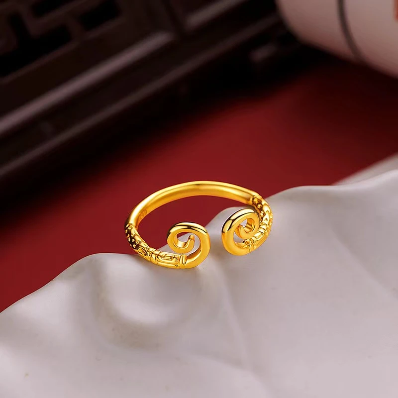 铜合金戒指 【网红爆款新款紧箍咒开口戒指】爆款简约礼物复古指环
