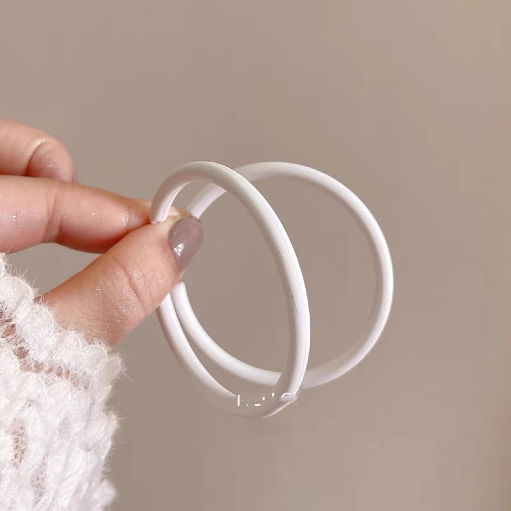 非金属亚克力耳饰 时尚小众夸张简约百搭气质耳环356号耳圈女款