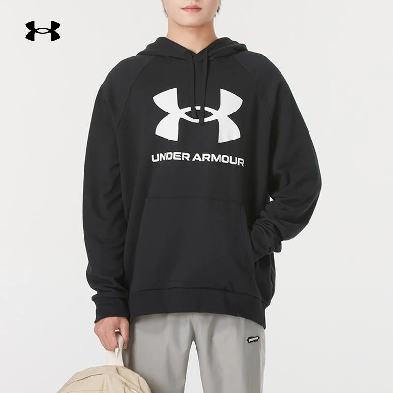 安德玛男装卫衣新款运动服跑步训练套头衫休闲连帽休闲服 1379758