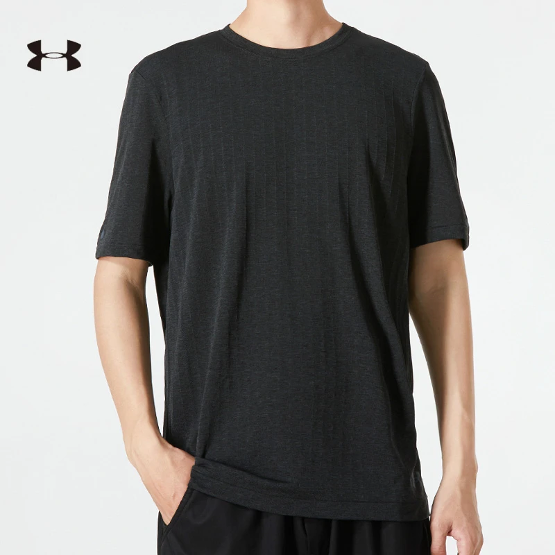UA安德玛Rush科技短袖男装秋季新款透气上衣跑步运动T恤衫1373724